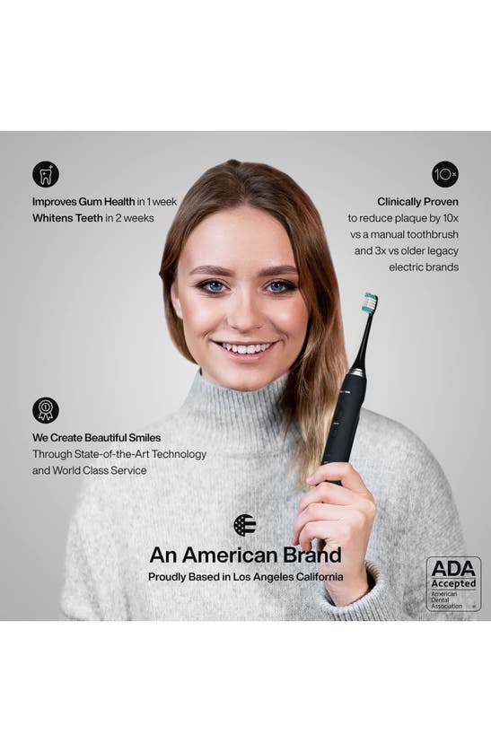 Shop Aquasonic Black Series Ultra Sonic Whitening Toothbrush With 8 Dupont Brush Heads & Travel Case