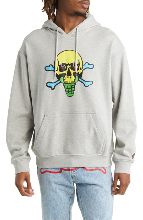 ICECREAM Components Cotton Graphic Hoodie Heather Gr at Nordstrom,