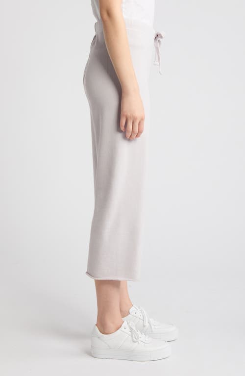 Shop Frank & Eileen Catherine Crop Wide Leg Sweatpants In Silver Sage