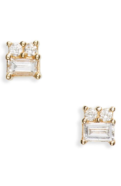 Sadie Mini Diamond Stud Earrings