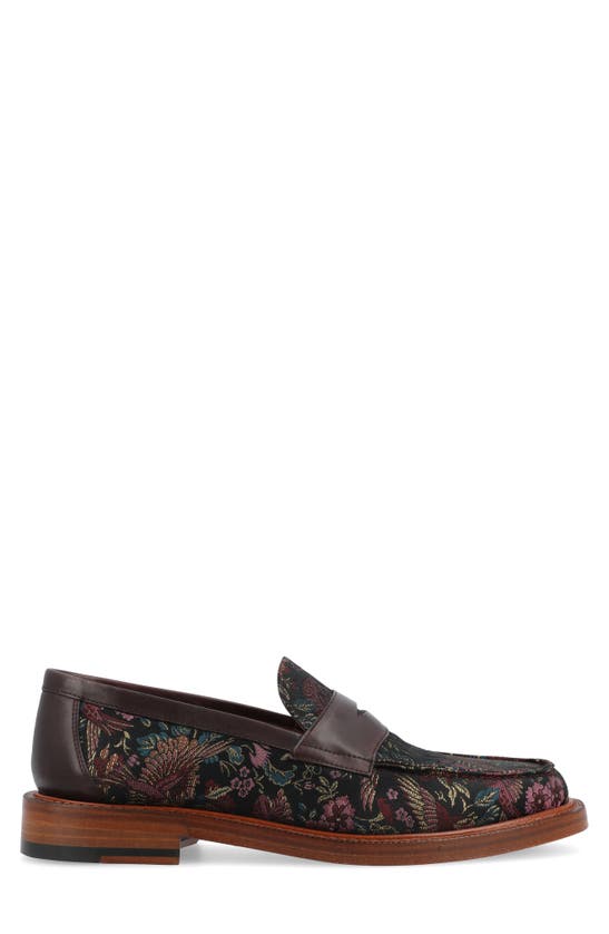 Shop Taft The Fitz Jacquard Penny Loafer In Paradise