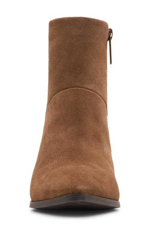 Blondo Arena Pointed Toe Bootie In Taupe Suede