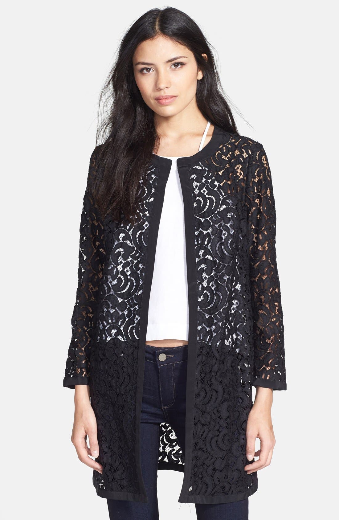 Milly Embroidered Lace Jacket Nordstrom