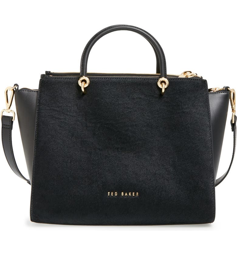 Ted Baker London Large Genuine Calf Hair & Leather Tote | Nordstrom