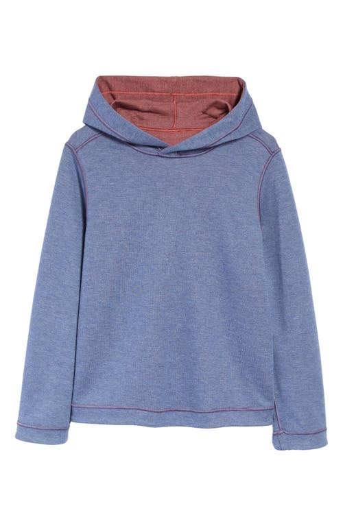 Johnston & Murphy Kids' Solid Reversible Hoodie In Berry/blue