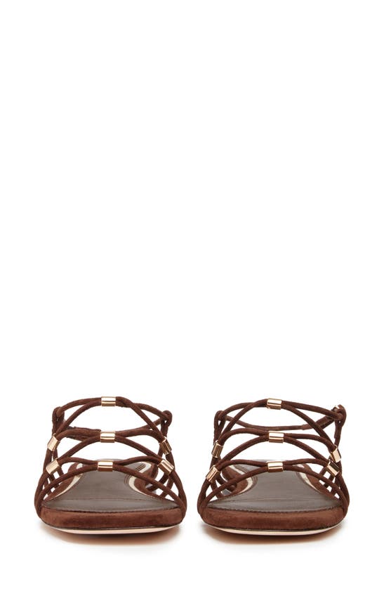 Shop Paige Aurora Ankle Strap Sandal In Chocolate