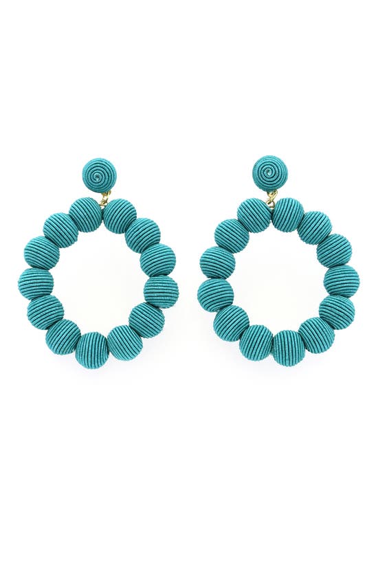 Shop Panacea Ball Drop Earrings In Turquoise