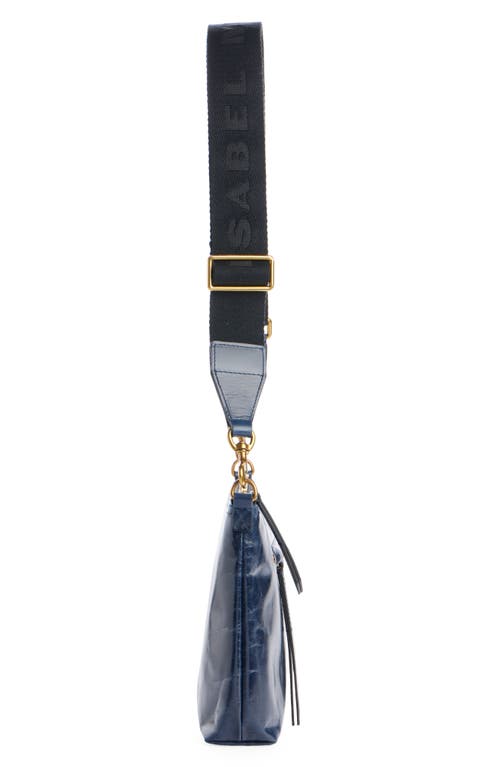 Shop Isabel Marant Nessah Leather Crossbody Bag In Faded Night