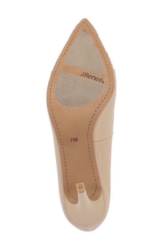 Shop J. Reneé Garbina Pointed Toe Pump In Beige
