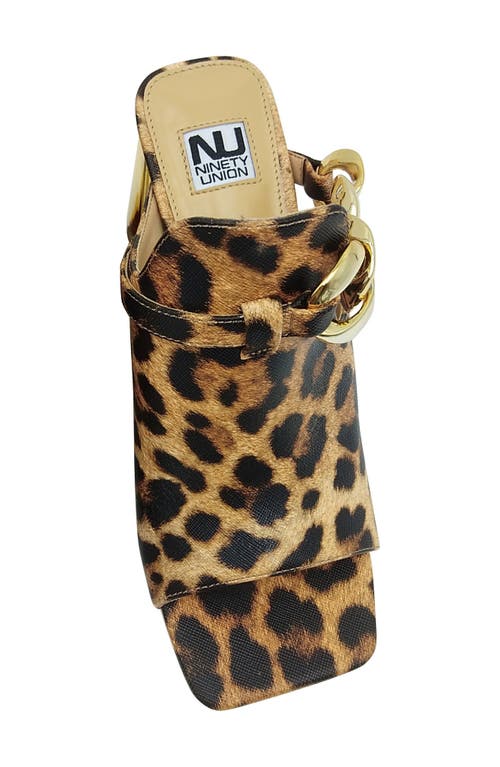 Ninety Union Ryder Open Toe Pump In Leopard