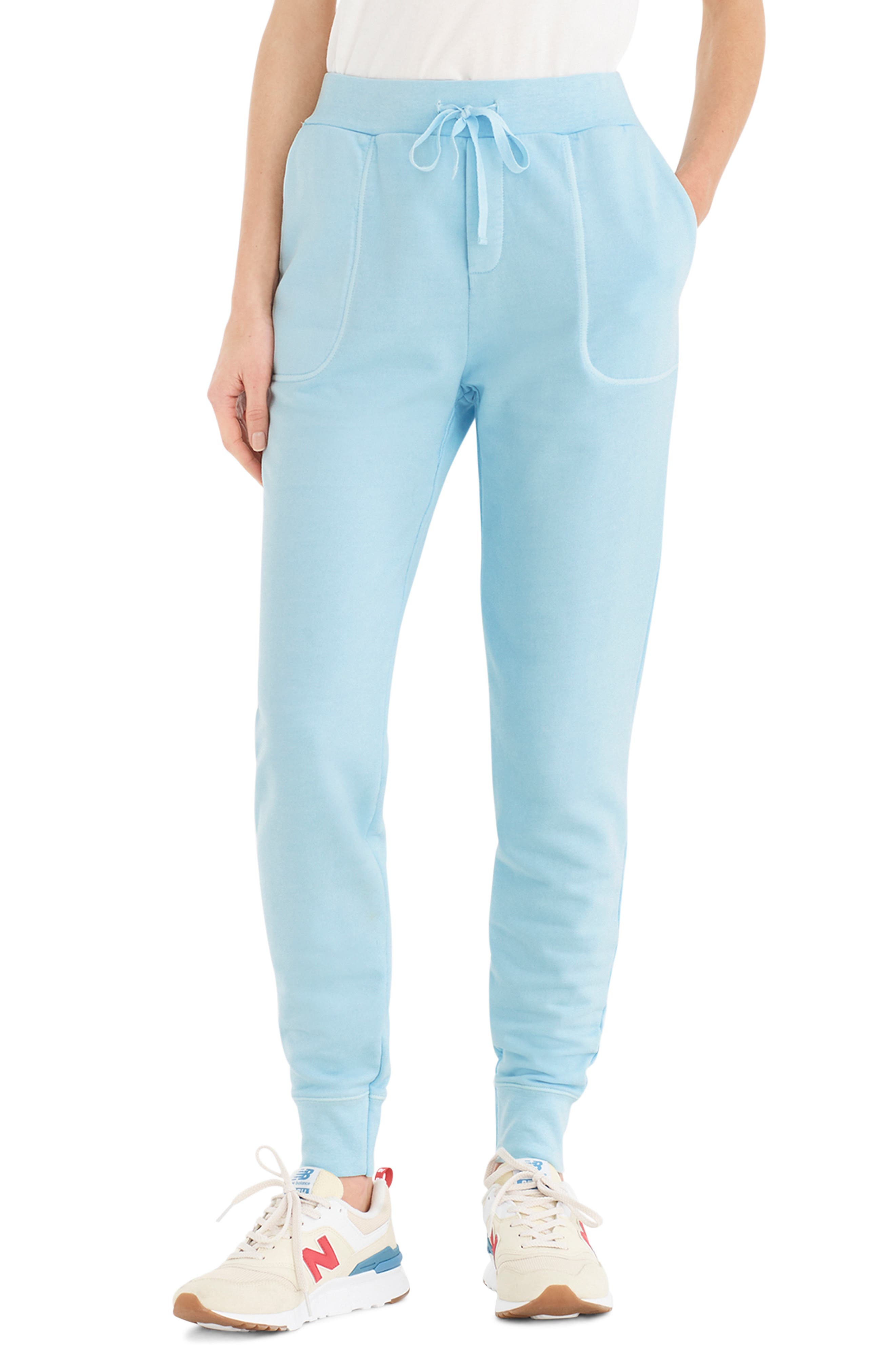 Plus Size J.crew Garment Dyed Cotton Sweatpants, Size - Blue