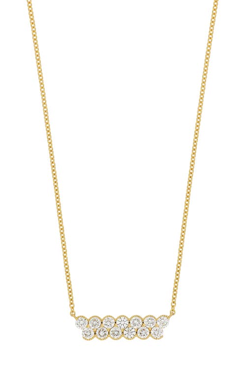 Bony Levy Florentine Diamond Bar Pendant Necklace in 18K Yellow Gold at Nordstrom