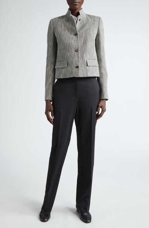 Shop Lafayette 148 New York Lex Herringbone Crop Jacket In Vineyard Multi