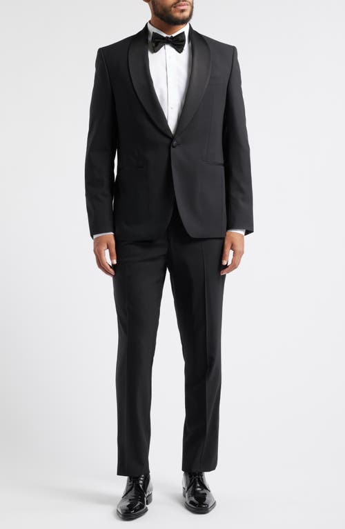 Jack Victor Ethan Shawl Collar Black Wool Tuxedo 