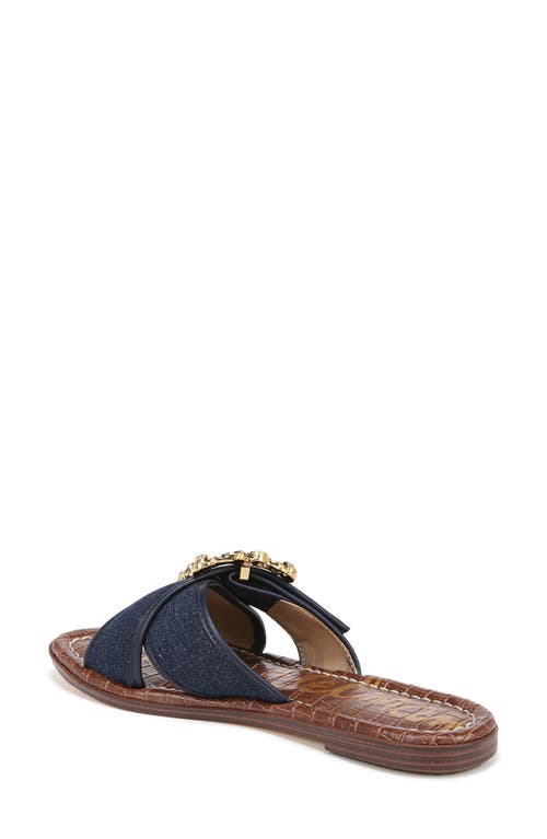 Sam Edelman Gracyn Slide Sandal Hudson Navy In Hudson Blue