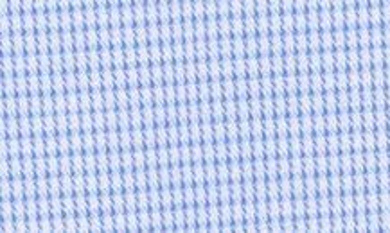 Shop Duchamp Tailored Fit Textured Check Dress Shirt In Blue