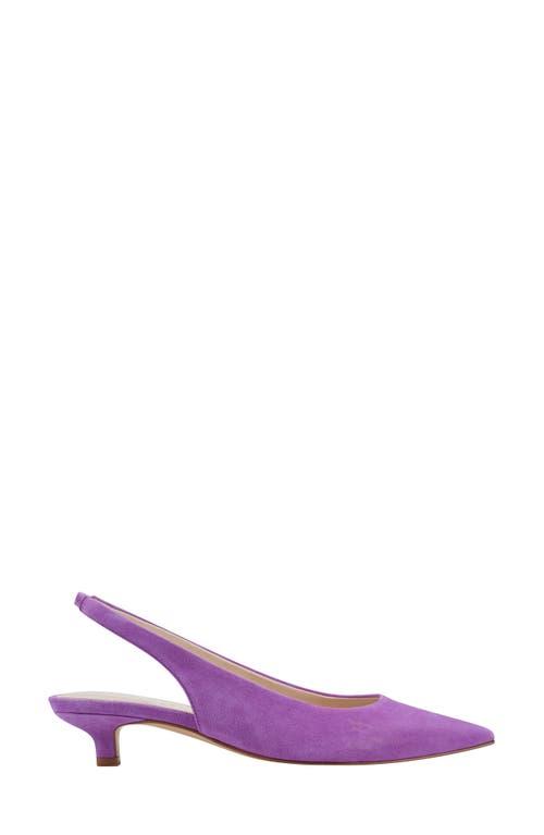 Marc Fisher Ltd Posey Pointed Toe Slingback Pump In Medium Purple