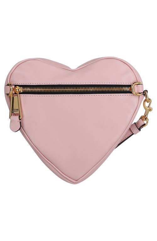 Shop Moschino Logo Heart Wrislet In Pink