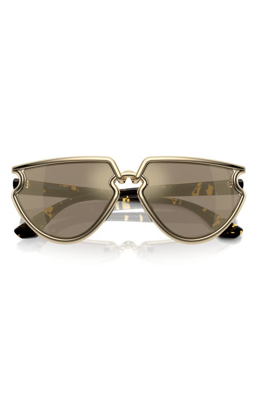 burberry 61mm Irregular Sunglasses in Light Gold at Nordstrom