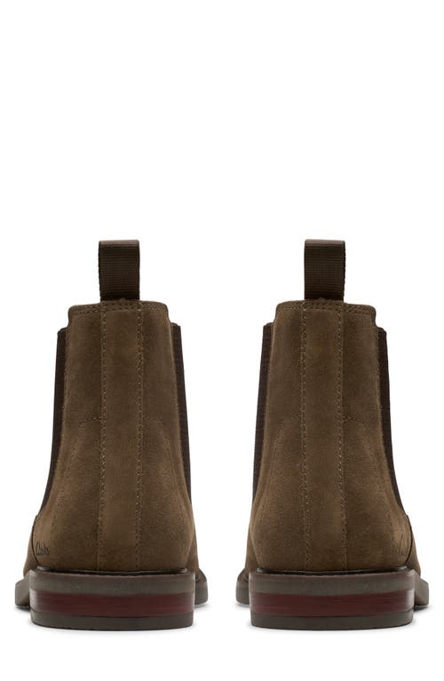 Clarks ® Jaxen Easy Chelsea Boot In Stone Suede