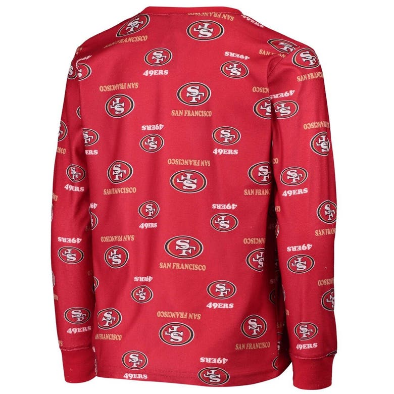 Outerstuff Youth Scarlet San Francisco 49ers Long Sleeve T-Shirt Size: 2XL