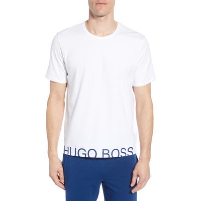 Boss Identity Stretch Cotton Crewneck T-Shirt, White