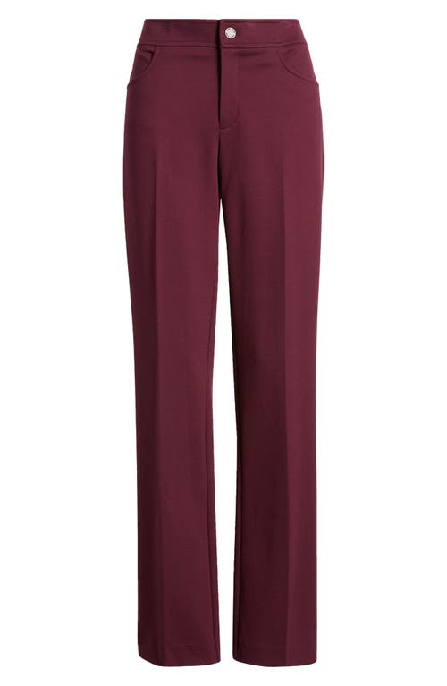 Shop Anne Klein Bootcut Pants In Deep Plum