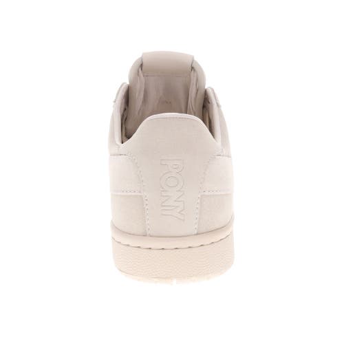 Pony Mens M-pro Low Lux Genuine Suede Premium Lace Up Athletic Sneaker Shoe In Oatmeal/off White
