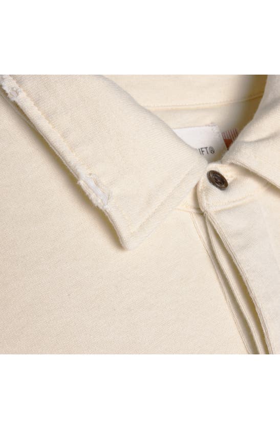 Shop Honor The Gift Oversize Cotton Rugby Polo In Bone