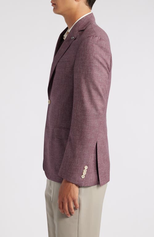 Shop Jack Victor Midland Wool Sport Coat In Berry