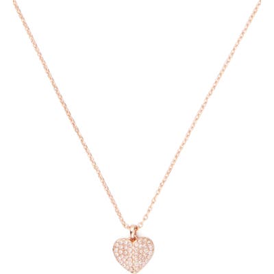 Kate Spade New York Heart To Heart Pave Mini Pendant Necklace