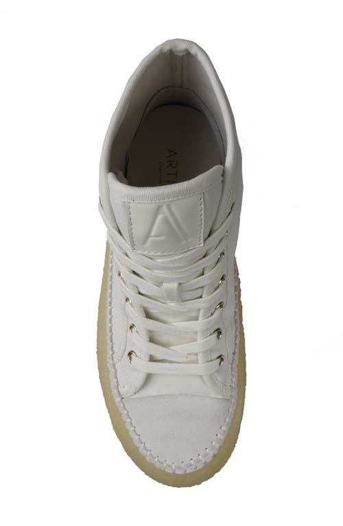 Shop Artisan Crafted By Zigi Camena High Top Sneaker In White Canvas