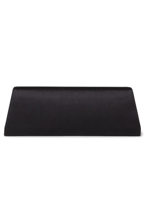 AKRIS AKRIS SMALL ANOUK EAST/WEST SILK SATIN CLUTCH