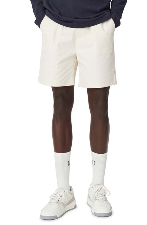 Les Deux Otto Organic Cotton Twill Shorts in Ivory