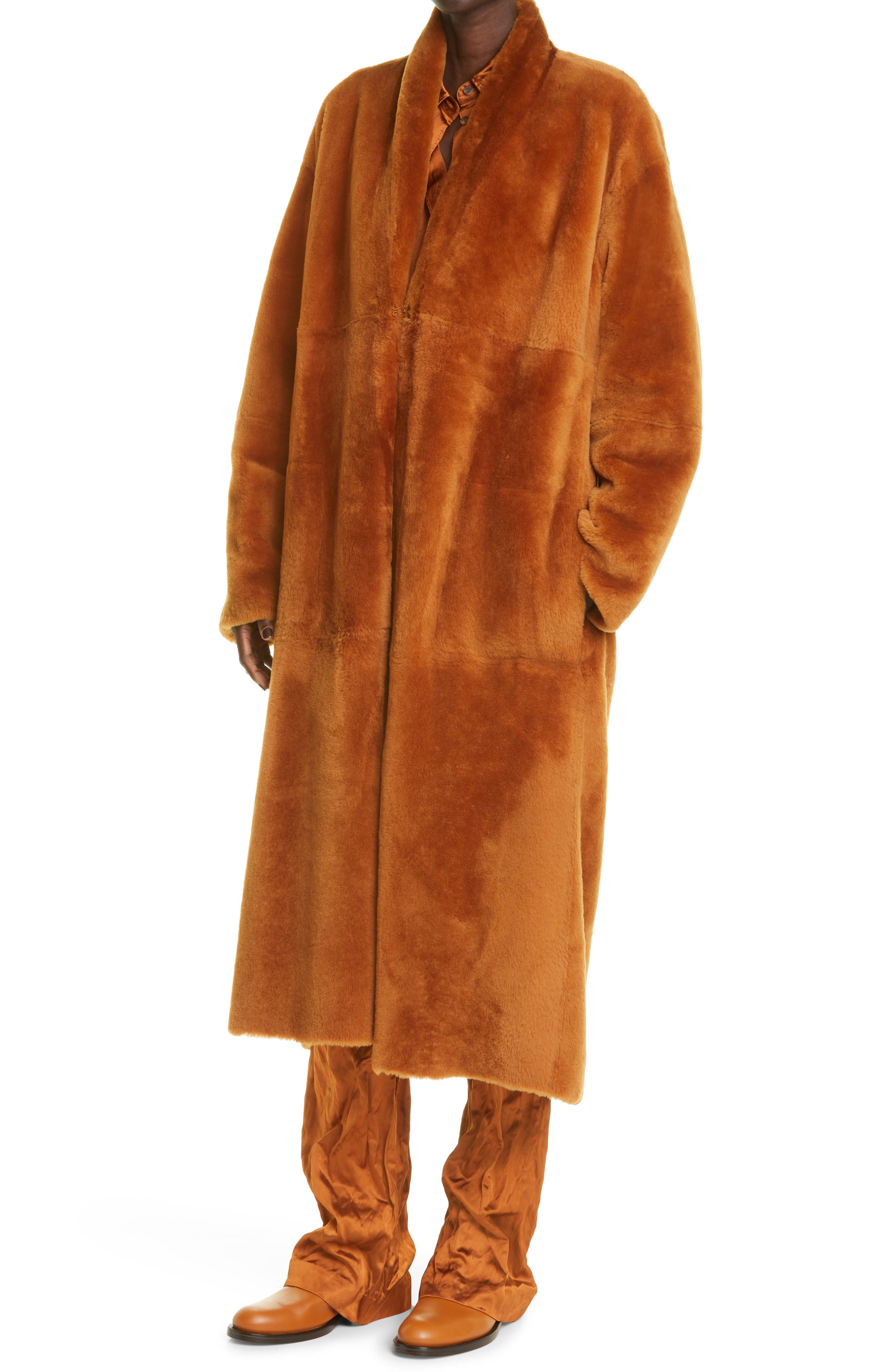 nordstrom shearling coat