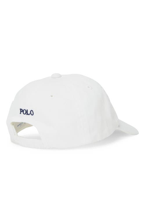 Shop Ralph Lauren Kids' Classic Chino Baseball Cap In White