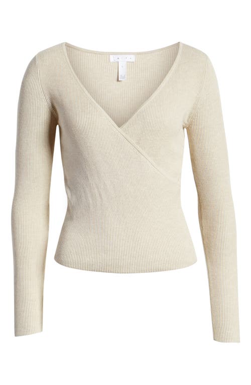 LEITH LEITH RIB WRAP SWEATER 