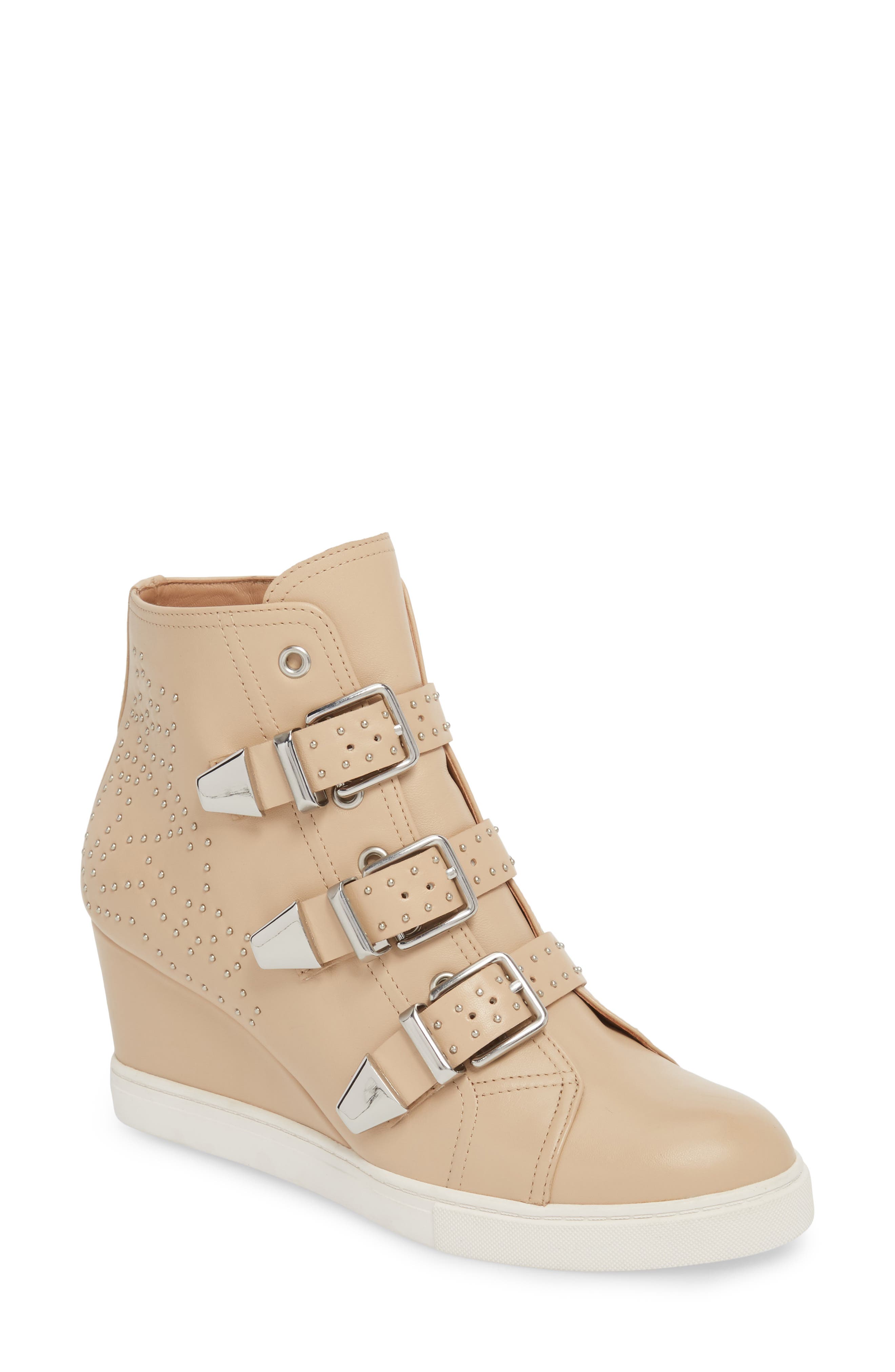 Linea Paolo Fawn Wedge Sneaker, Pink