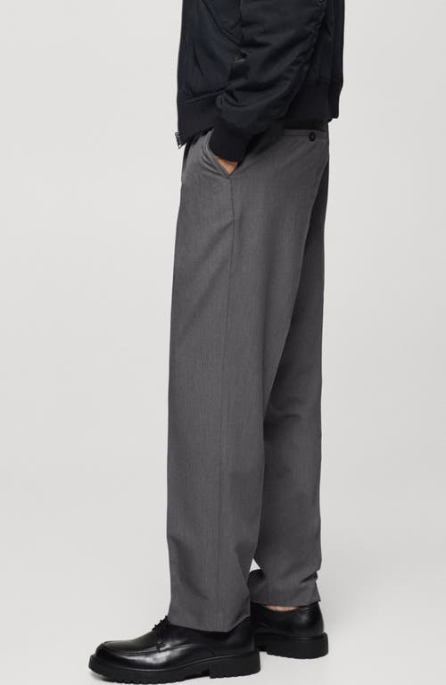 MANGO MANGO REGULAR FIT PLEATED FLOWY PANTS 