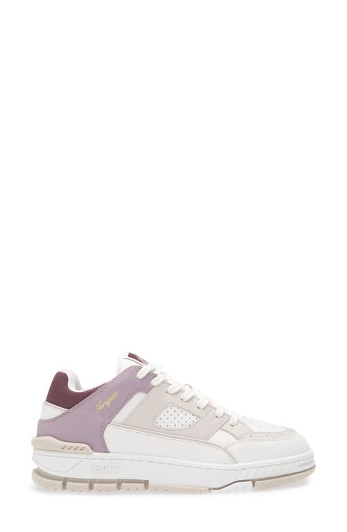 Shop Axel Arigato Area Lo Sneaker In White/lilac