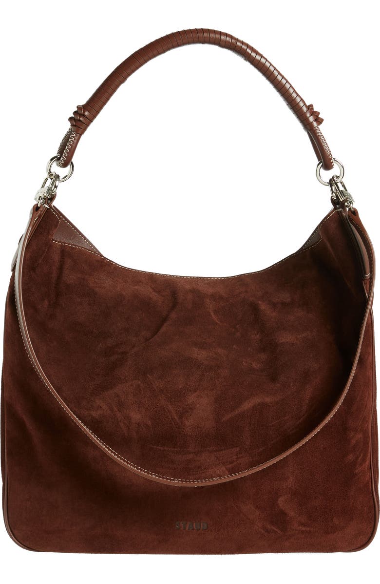 STAUD Perry Shoulder Bag, Alternate, color, Mahogany
