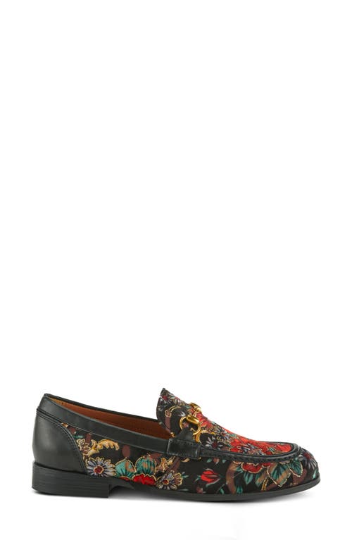 L'artiste By Spring Step Jonas Bit Loafer In Black Multi