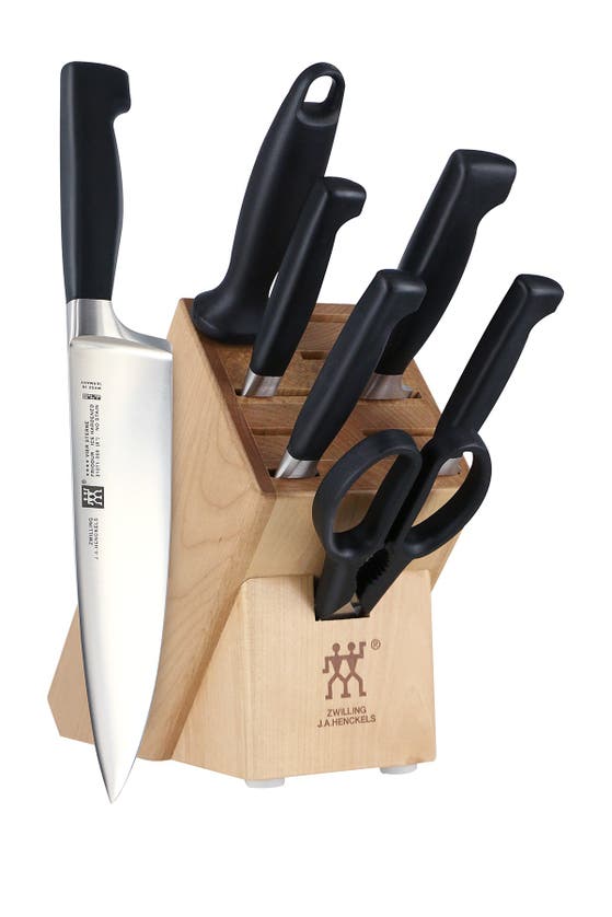ZWILLING ZWILLING J.A. HENCKELS FOUR STAR 8-PIECE KNIFE BLOCK SET