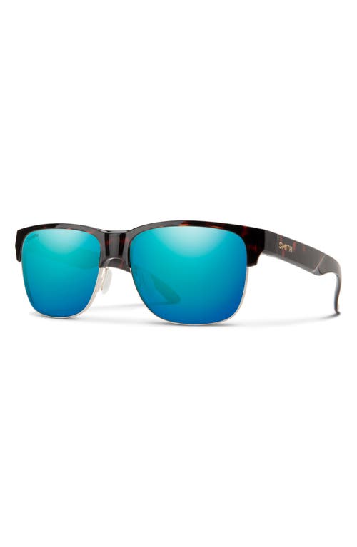 Smith Lowdown 56mm Chromapop Polarized Browline Sunglasses In Blue