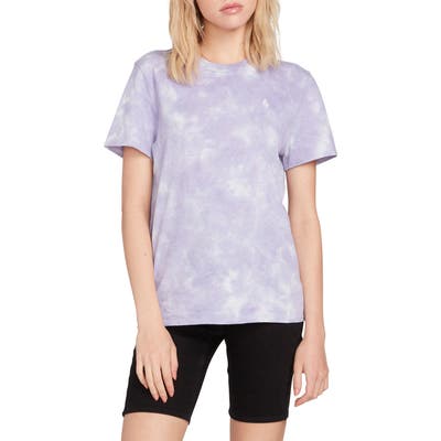Volcom Clouded Tie Dye T-Shirt, Purple