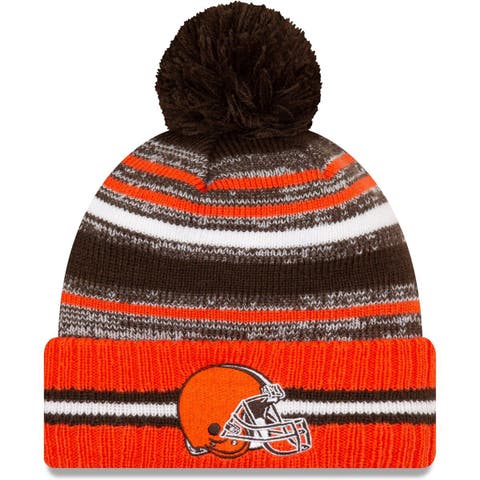 Cincinnati Bengals New Era 2020 NFL Sideline Sport Pom Cuffed Knit Hat -  Black/Orange