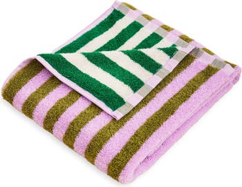 Aden Navy Stripes Hand Towel - Shop Hand Loomed Towels - Dear Keaton
