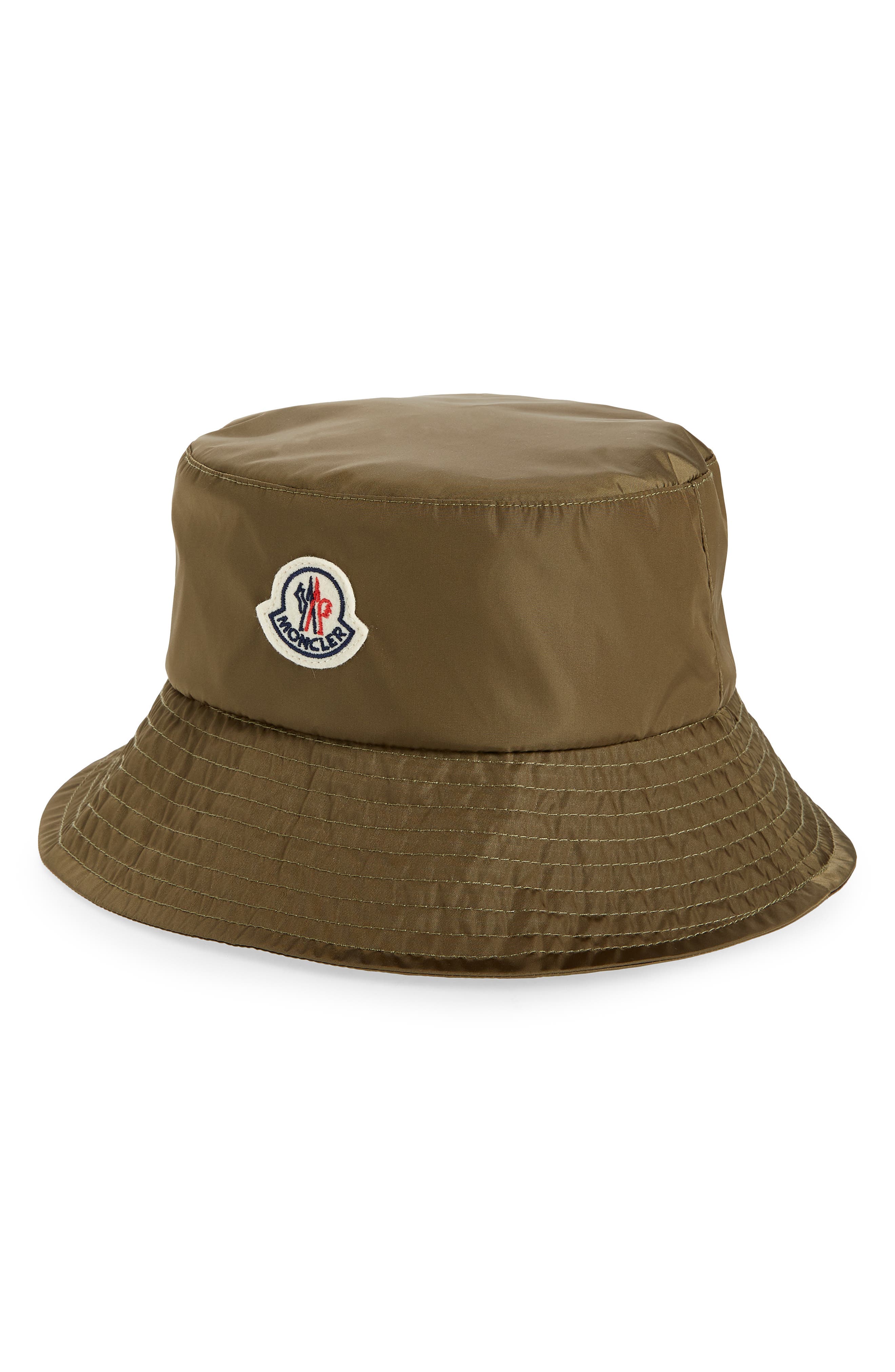 Moncler Nylon Bucket Hat in Military