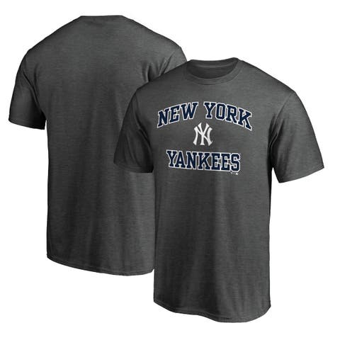 Men's Fanatics Branded Heathered Gray New York Mets Weathered Official Logo Tri-Blend T-Shirt