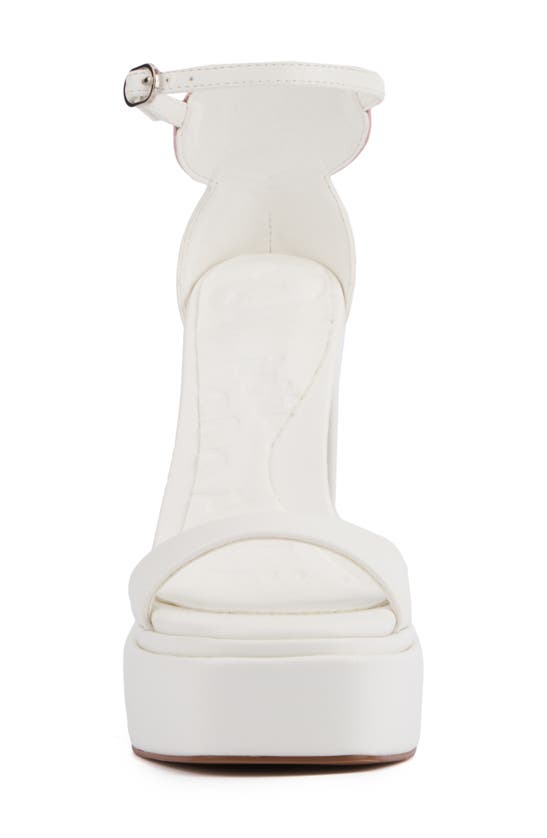 Shop Olivia Miller Amour Platform Sandal In White